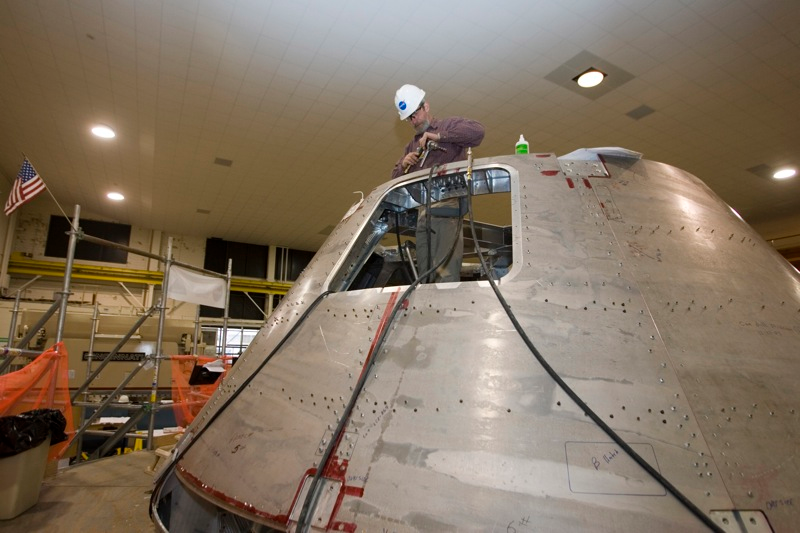 Illustration for article titled Orion Crew Test Module Timelapse Build
